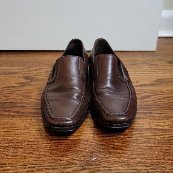 Bruno Magli Raging Slip On Loafers, Brown Leather, Made in Italy, M02049, 8.5 M - Picture 3 of 16